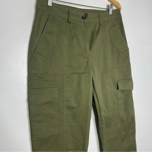 Jason Wu Green Cargo Straight Pants Women's Size Medium - Picture 5 of 6